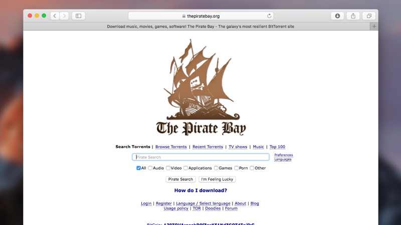 mac os 10.12 iso the pirate bay